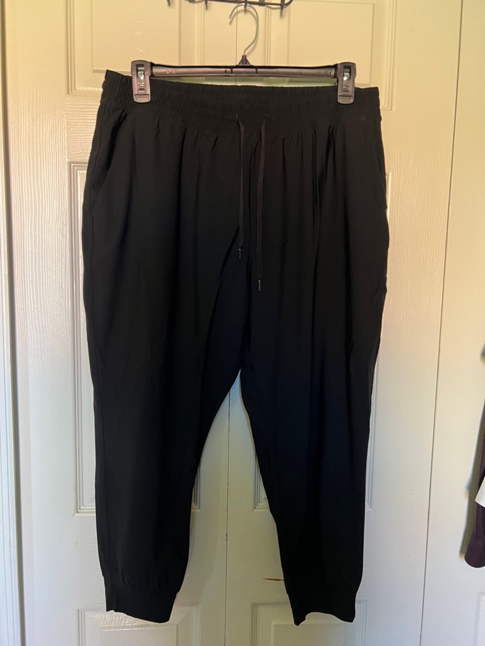 Women's Black Drawstring Jogger Pants